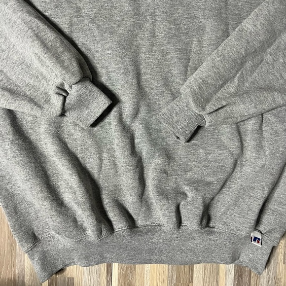 Vintage Y2K Russell Athletic Blank Gray Crewneck Sweatshirt Men’s Size XL - Picture 2 of 6